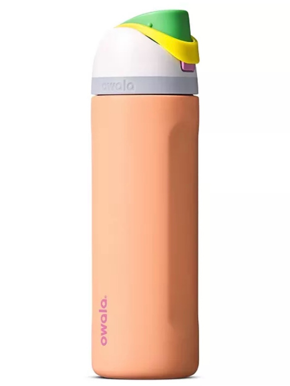 Owala Peach Stainless Steel Water Bottle with Color Pop Lid 24oz
